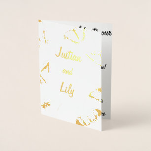 Zwarte en witte vlinders folie kaarten