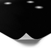 Zwarte en witte vlindervlinder poster (Hoek)