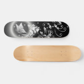 Zwarte en witte vlindervlindervlinder skateboard (Horizontaal)