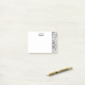 Zwarte en witte vogels illustratie gepersonaliseer post-it® notes (Op bureau)