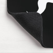 Zwarte en witte vorm van de Greyhound Muismat (Hoek)