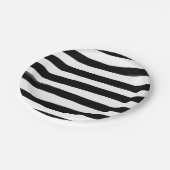 Zwarte en witte Waterverf Stripe Bord (Gekanteld)