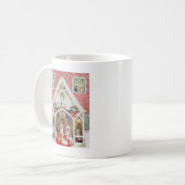 Zwarte en witte whiskers koffiemok (Voorkant links)