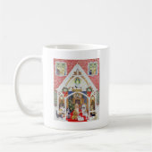 Zwarte en witte whiskers koffiemok (Links)