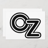 zwarte en witte wizard van Oz Fairy Tale (Voorkant / Achterkant)