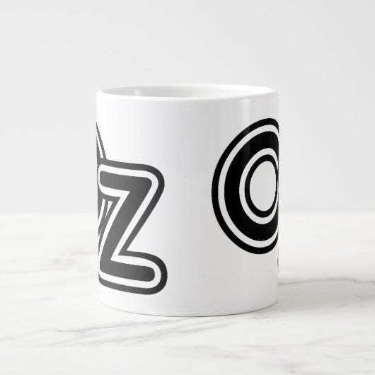 zwarte en witte wizard van Oz Fairy Tale Jumbo Beker (Voorkant)