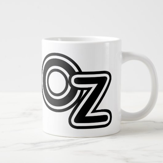 zwarte en witte wizard van Oz Fairy Tale Jumbo Beker (Rechts)