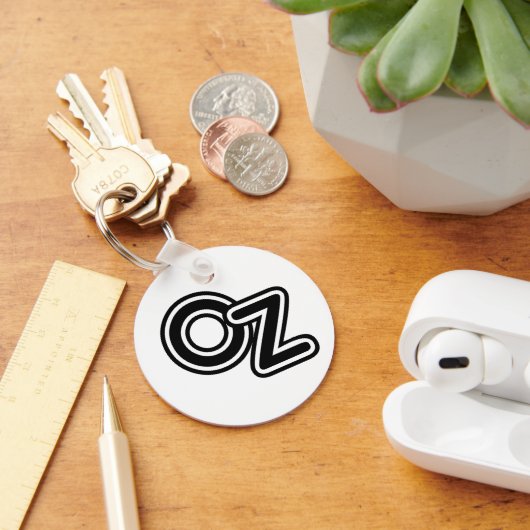  zwarte en witte wizard van Oz Fairy Tale Sleutelhanger (Bureau)