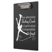 Zwarte en witte wonderbaarlijke schaatsenbus klembord (Links)