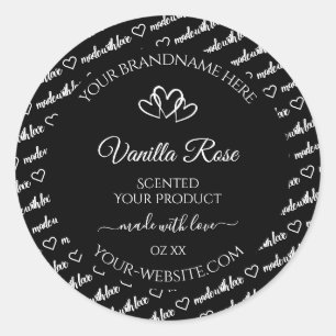 Zwarte en witte woorden Cloud Product Labels harte