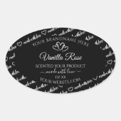 Zwarte en witte woorden Cloud Product Labels harte (Voorkant)