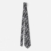 Zwarte en witte Zebra Pattern Stropdas (Achterkant)