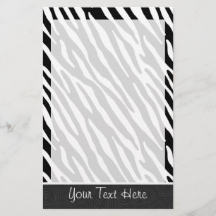 Zwarte en witte zebrastripes briefpapier