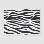 Zwarte en witte Zebrastripes Tissuepapier (Voorkant)