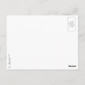 Zwarte en witte zingende Geiteninkschildering Briefkaart (Achterkant)