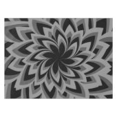 ZWARTE EN WITTE ZWEEKSTROMEN TAFELKLEED (Voorkant (Horizontaal))