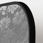 Zwarte en zilverdampkappelpeddel pickleball paddle (Links Detail)