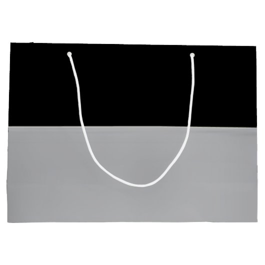 Zwarte en zilvergrote tas groot cadeauzakje (Achterkant)