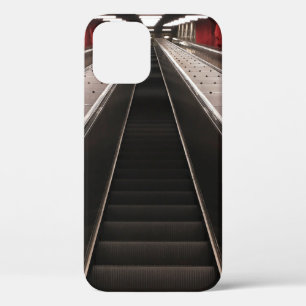 ZWARTE ESCALATOR ZONDER MENSEN iPhone 12 HOESJE