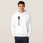 Zwarte excellentie hoodie (Voorkant volledig)