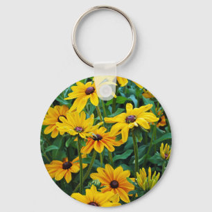 Zwarte eyed de bloemtuin van Susan Sleutelhanger