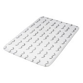 Zwarte Eyelashes Badmat (Gekanteld)