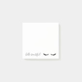 Zwarte Eyelashes Post-it® Notes (Voorkant)