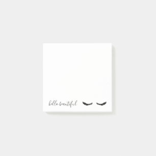 Zwarte Eyelashes Post-it® Notes