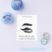 Zwarte eyeliner wimper extensie henna make-up pict flyer (Enkel)