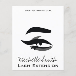 Zwarte eyeliner wimper extensie henna make-up pict flyer