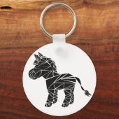 Zwarte ezel sleutelhanger (Voorkant)