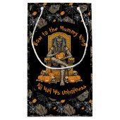 🖤 Zwarte Farao Mummy Gift Bag 🎃👑 Klein Cadeauzakje (Achterkant)