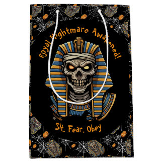🖤 Zwarte Farao Mummy Gift Bag 🎃👑 Medium Cadeauzakje
