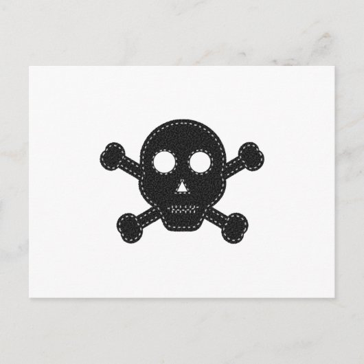 Zwarte feelhuid briefkaart (Voorkant)