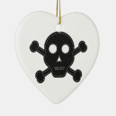 Zwarte feelhuid keramisch ornament (Rechts)