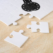 Zwarte feelhuid legpuzzel (Zijkant)