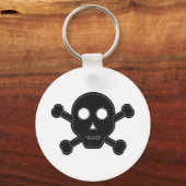 Zwarte feelhuid sleutelhanger (Voorkant)