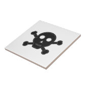 Zwarte feelhuid tegeltje (Zijkant)