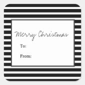 Zwarte feestdagen Stickers (Voorkant)