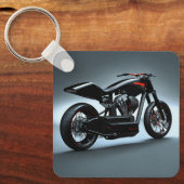 Zwarte fiets sleutelhanger (Voorkant)