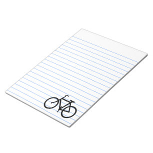 Zwarte fietsroute notitieblok