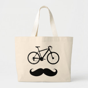 zwarte fietssnor grote tote bag