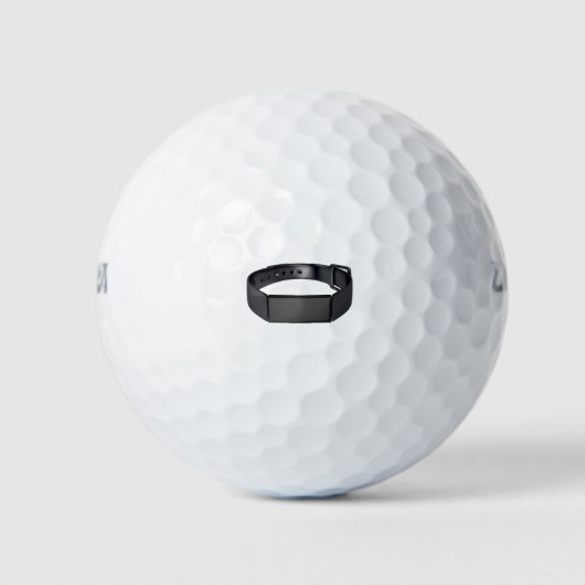 Zwarte fitness tracker golfballen (Voorkant)