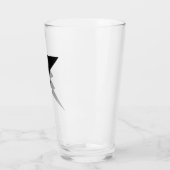 Zwarte Flash-bliksembolt Glas (Links)
