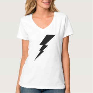 Zwarte Flash-bliksembolt T-shirt