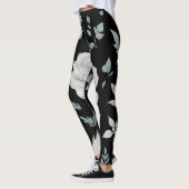 Zwarte Floral-Leggings Leggings (Links)