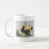 Zwarte fluwelen koffiemok (Links)