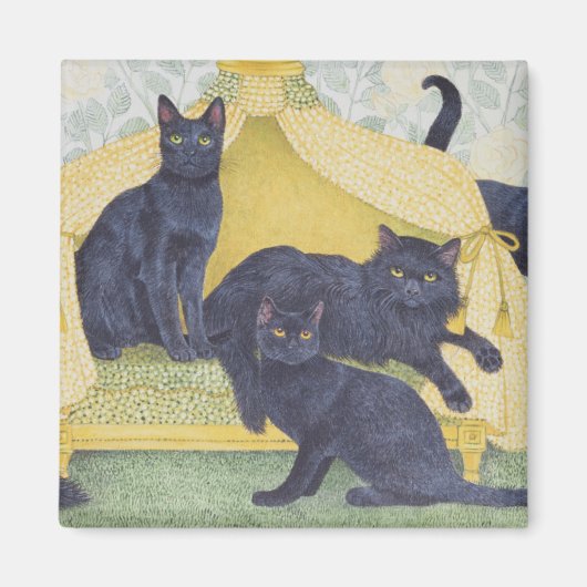 Zwarte fluwelen magneet (Voorkant)