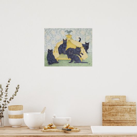 Zwarte fluwelen poster (Keuken)