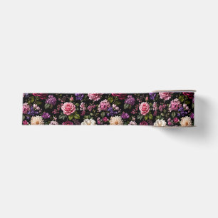 Zwarte Fluwelen Roos Grosgrain Lint